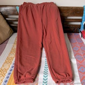 Women’s Aerie sweatpants. Clay colored.